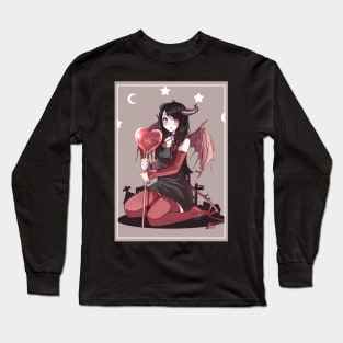 Devil girl and her lollipop Long Sleeve T-Shirt